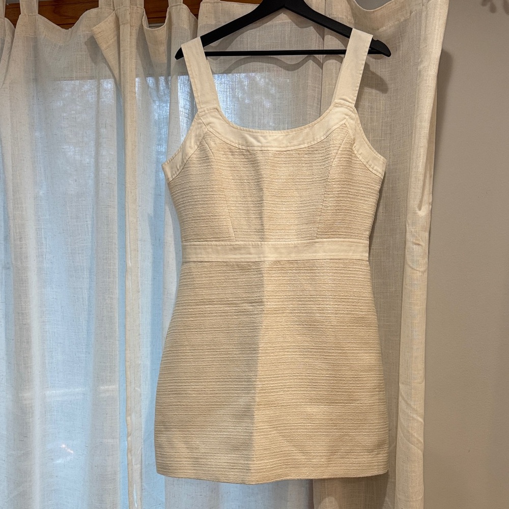 Guess White/Cream Denim Dress